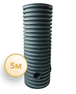 Дренажный колодец d500 h5000 с черной крышкой (отводы 110 мм) 1